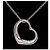 Tiffany & Co Collana in Platino con Diamante a Forma di Cuore Aperto Multicolore - vista 7