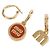Miu Miu Emaille-Metallohrringe Orange - Ansicht 4