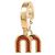 Miu Miu Emaille-Metallohrringe Orange - Ansicht 7