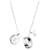 Louis Vuitton Colar Chams Monogram Masculino Prata Couro