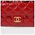 Chanel Borsa hobo piccola con catena da tasca Rosso - vista 4