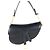 Saddle Dior Sattelleder Schultertasche Schwarz