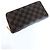 Louis Vuitton Damier Zippy Langbörse Schwarz - Ansicht 3