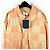 Louis Vuitton Giacca Bomber Jumbo Damier in Raffia Plu Arancione - vista 2