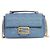 Fendi Borsa midi in pelle Napa con catena Baguette Blu