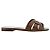 Saint Laurent Mule Piatto Tribute in Pelle Lizard Embossed Multicolore
