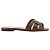 Saint Laurent Mule Piatto Tribute in Pelle Lizard Embossed Multicolore - vista 4