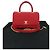 Chanel Borsa Tote in Tessuto Coco Handle Borsa a Spalla Rosso - vista 8