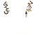 Chanel Orecchino con logo in lettering - vista 2