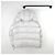 Moncler Cappotto imbottito Alix Forest Argento - vista 3