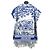 Dior Kapuze aus Toile de Jouy Blau