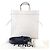 Fendi Borsa Tote Go To con logo Bianco - vista 8