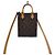 Louis Vuitton Borsa Tote Crossbody Petit Sac Plat Monogram Marrone