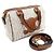 Céline Borsa Boston in tessuto piccola Marrone - vista 3