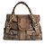 Valentino Patent-Tote-Bag Braun