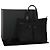 Kiton Borsa a tracolla in pelle di nylon a due vie Nero - vista 11