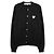 Comme Des Garcons Cardigan in maglia cuore bianco - vista 3