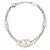 Valentino Collana Logo Swarovski Bianco