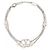 Valentino Collana Logo Swarovski Bianco - vista 4
