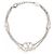 Valentino Collana Logo Swarovski Bianco - vista 5