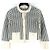 Dior Strickjacke aus technischem Baumwollmaterial im Hahnentrittmuster