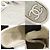 Chanel Sneakers da donna in pelle di vitello argentata con logo CC in gomma bianca - vista 7