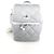 Chanel CC Flap Gradient Kettenrucksack Silber