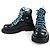 Bottega Veneta Leder-Arbeitsstiefel Grün - Ansicht 2