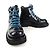 Bottega Veneta Leder-Arbeitsstiefel Grün - Ansicht 3