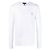 Versace Langarmshirt mit Rundhalsausschnitt und Logo Silber