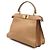 Fendi Borsa a spalla Peekaboo See Medium in pelle marrone - vista 2