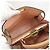 Fendi Borsa a spalla Peekaboo See Medium in pelle marrone - vista 5
