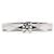 Boucheron Platinring mit facettiertem Solitär-Diamant Silber