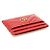 Gucci Roter GG Marmont Kartenhalter aus gestepptem Chevron-Leder - Ansicht 5