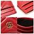 Gucci Roter GG Marmont Kartenhalter aus gestepptem Chevron-Leder - Ansicht 8