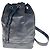 Chanel Vintage CC Bucket Drawstring One Shoulder Backpack Sling Bag Black