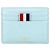 Thom Browne Wallet Pebble Grain Triple Tab Card Holder Blue - view 3