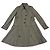 Gabardina Miu Miu Khaki de Algodón Caqui