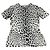 Blusa in seta leopardata Dolce & Gabbana Nero e Eggshell Bianco sporco