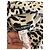 Blusa in seta leopardata Dolce & Gabbana Nero e Eggshell Bianco sporco - vista 5