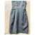Dolce & Gabbana Grey Wool and Silk Dress Cream Light brown  - view 6