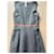 Dolce & Gabbana Grey Wool and Silk Dress Cream Light brown  - view 7