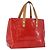 LOUIS VUITTON Monogram Vernis Reade PM Borsa a Mano Rossa M91088 LV Auth ti3791 Rosso