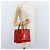 LOUIS VUITTON Monogram Vernis Reade PM Borsa a Mano Rossa M91088 LV Auth ti3791 Rosso - vista 23