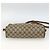 Borsa Sherry Line GG Supreme Web di GUCCI in PVC beige e oro 56 02 088 Auth BSZ220 D'oro - vista 5