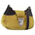 Borsa a Spalla PRADA Camoscio Gialla Argento Auth ARZ148 Giallo