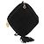 Borsa a Spalla CHANEL Choco Bar in Pelle Scamosciata Nera con Catena Dorata CC Auth LNZ606A Nero D'oro - vista 13