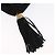 Borsa a Spalla CHANEL Choco Bar in Pelle Scamosciata Nera con Catena Dorata CC Auth LNZ606A Nero D'oro - vista 17
