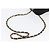 Borsa a Spalla CHANEL Choco Bar in Pelle Scamosciata Nera con Catena Dorata CC Auth LNZ606A Nero D'oro - vista 7