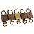 LOUIS VUITTON Set di 5 Lucchetti in Metallo Dorato LV Auth 167101 D'oro